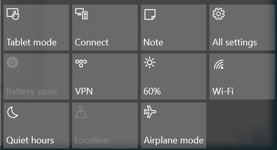 Windows battery setting airplane mode
